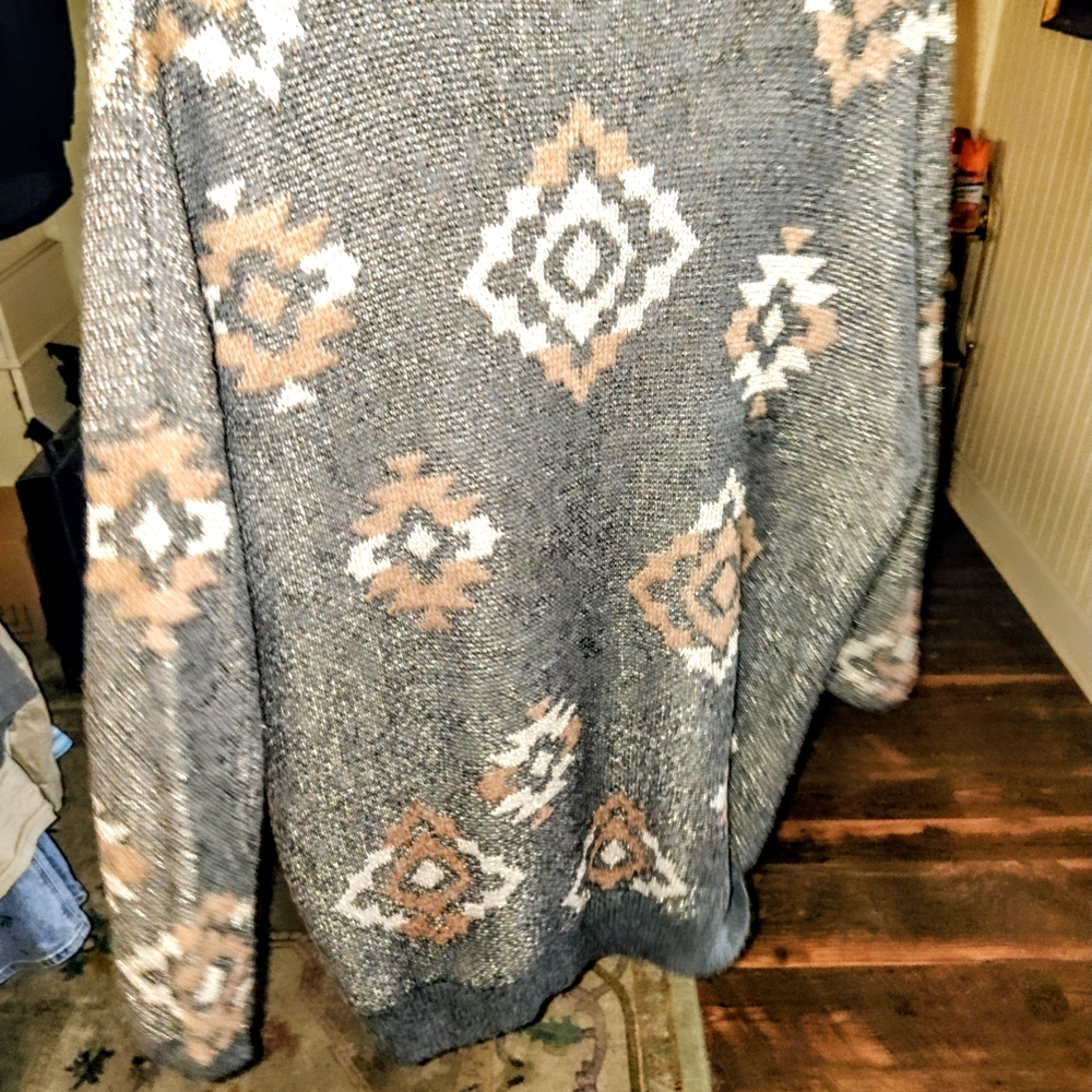 Mossimo Supply Co. XXL Womens Crewneck Knit Sweater in Brown and Gray - Picture 7 of 11